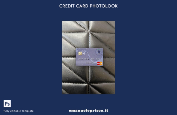 modello frontale photolook mastercard della Sudan El Nilein Bank in stile verifi